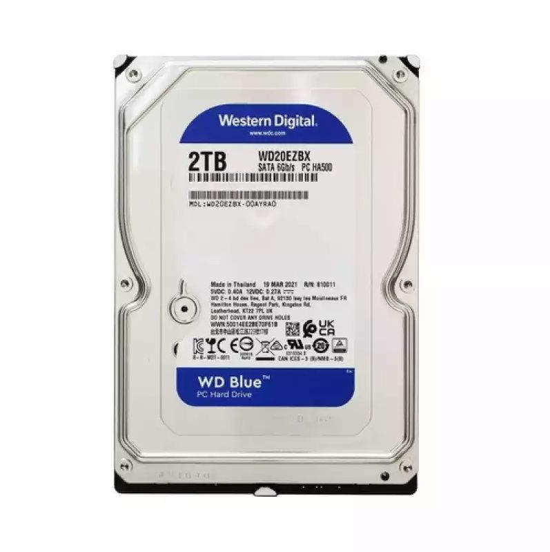 Disco duro mecanico de 2TB Western Digital Azul (WD20EZBX)
