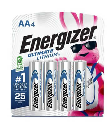 Pilas AA de 1.5V litio Ultimate de Energizer (paquete de 4)