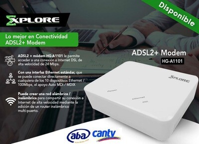 Modem Explore ADSL2+  HG-A1101 Banda Ancha Internet Aba Cantv