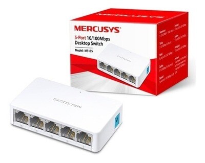 Switch Mercusys 5 Puertos 10/100 MS105