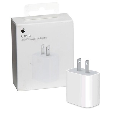 Cargador Rapido 20W Apple Usb-C  sin cable para Ipad y Iphone
