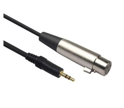 Cable de audio de micrófono macho XLR hembra de 3 pines a 3,5 mm  TRS Stereo