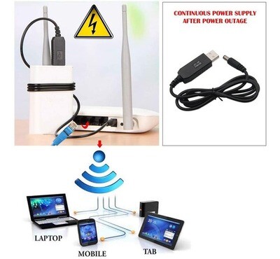 Cable Convertidor Usb 5v a 9v para Modem y Router