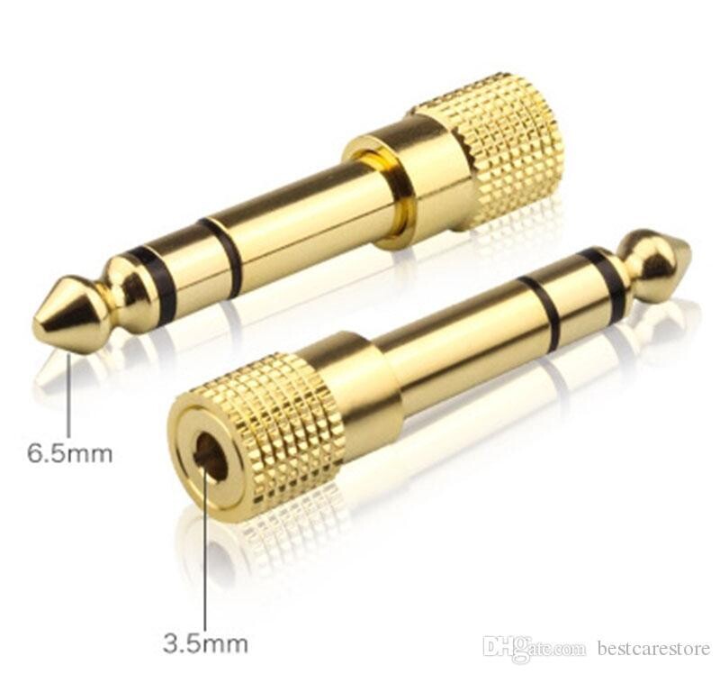 Adaptador Plug 6.5mm Macho Jack 3.5 Hembra de cobre