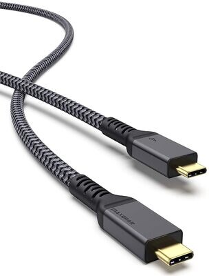 Cable Thunderbolt 4 de 40 Gbps con carga de 100 W y 8K/5K @60 Hz Maxonar 1 metros
