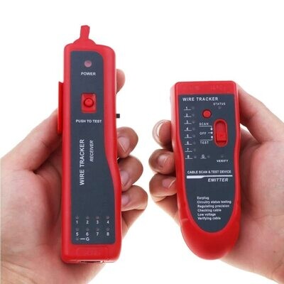 probador de punto de ruptura de cable para cable de red (RJ45), LAN Ethernet, línea telefónica (RJ11), Wire Tracker