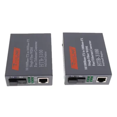 Convertidor De Fibra Optica a Rj45 Htb-3100a-25km,netlink