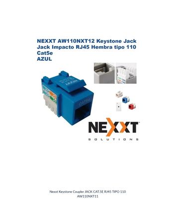 Nexxt Keystone Coupler JACK CAT.5E RJ45 TIPO 110 AW110NXT11