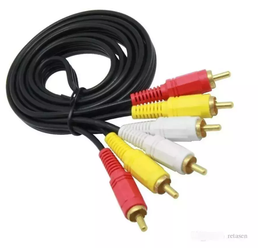 Cable RCA Video y Audio (3xRCA) macho macho 3 metros