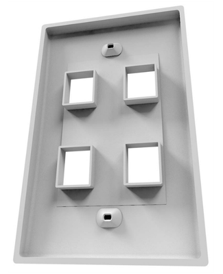 Face Plate de 4 puntos para Coupler Keystone, Nexxt AW160NXT04