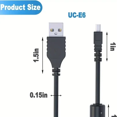 Cable de carga y datos Para Nikon CoolPix, L, D, P, Series Digital Camera