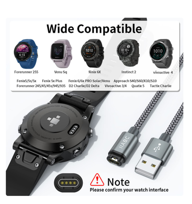 Cable de Carga para Reloj Garmin
