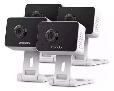 Zmodo 1080p Mini Cámara Wifi, Audio Bidireccional, 4 Pack