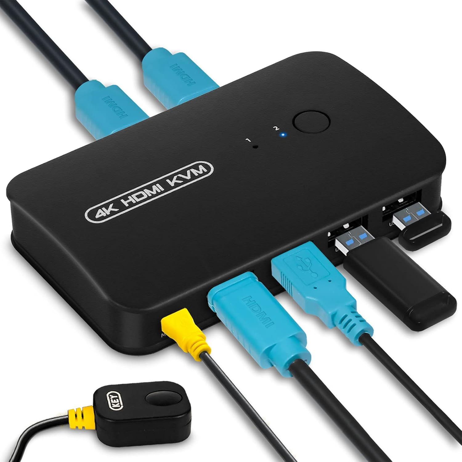 Switch KVM HDMI para 2 PC