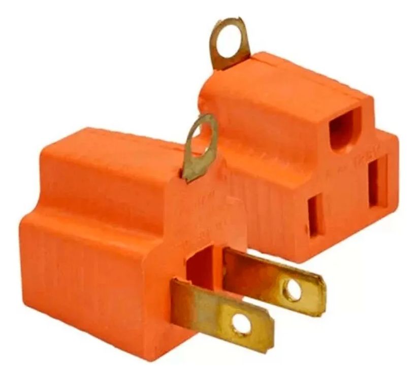 Convertidor Enchufe De 3 Puntas A 2 Puntas