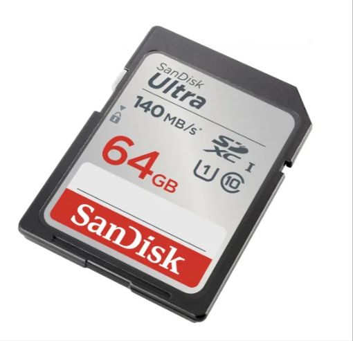 Tarjeta de memoria SDXC Sandisk Ultra de 64GB Clase 10 UHS-1 U1 140 MB/s (SDSDUNB-064G- GN6IN)