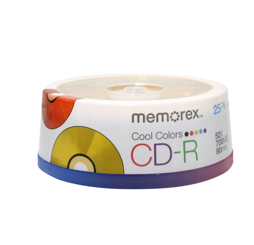 CD virgen Memorex Cool - 25 x CD-R - 700 MB (80min) 48x - spindle