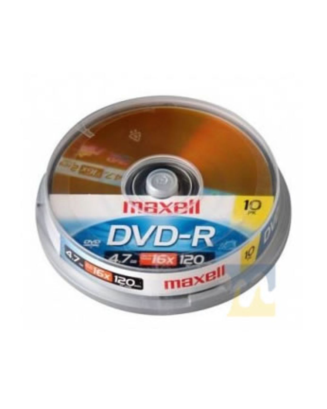 CD virgen DVD-R Maxell 8X 4.7 GB 120 Min Torre x 10
