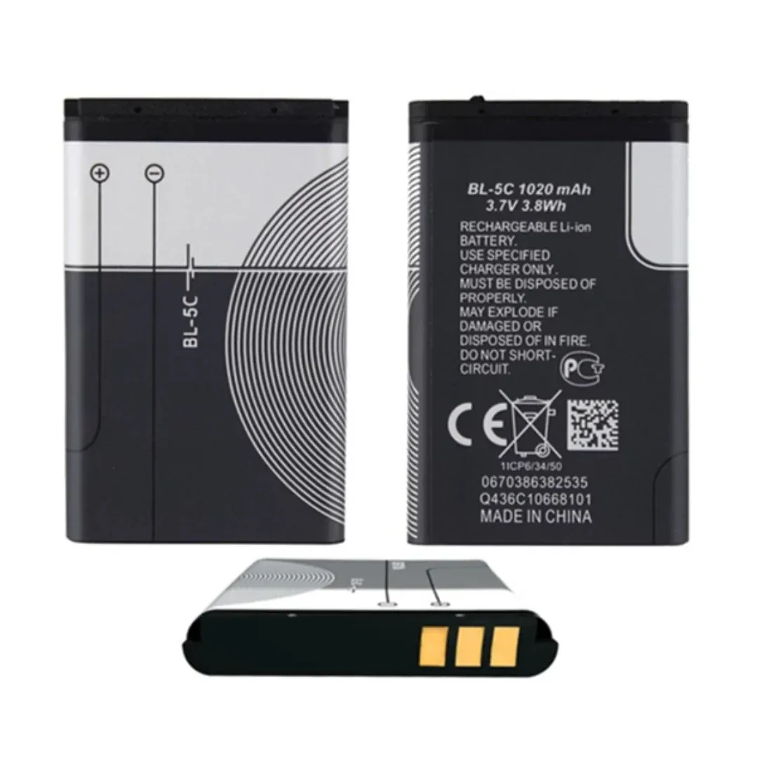 Batería recargable BL-5C 3.7V 1020mAh