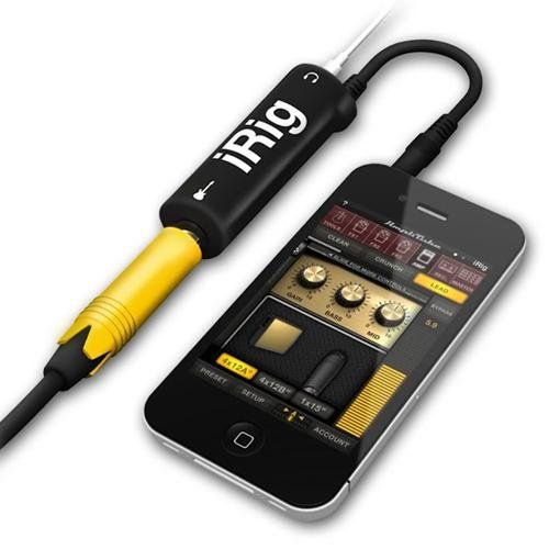 Adaptador de interfaz de guitarra para iPhone, iPod Touch y iPad. IK Multimedia AmpliTube iRig