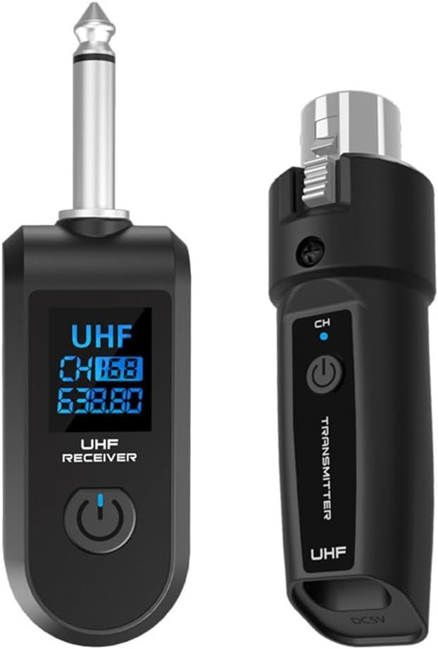 transmisor y receptor inalámbrico UHF XLR para micrófonos