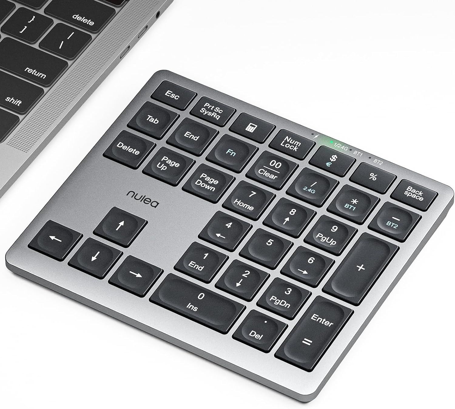 Teclado Numérico Inalámbrico Bluetooth 5.0 y 2.4G, Nulea