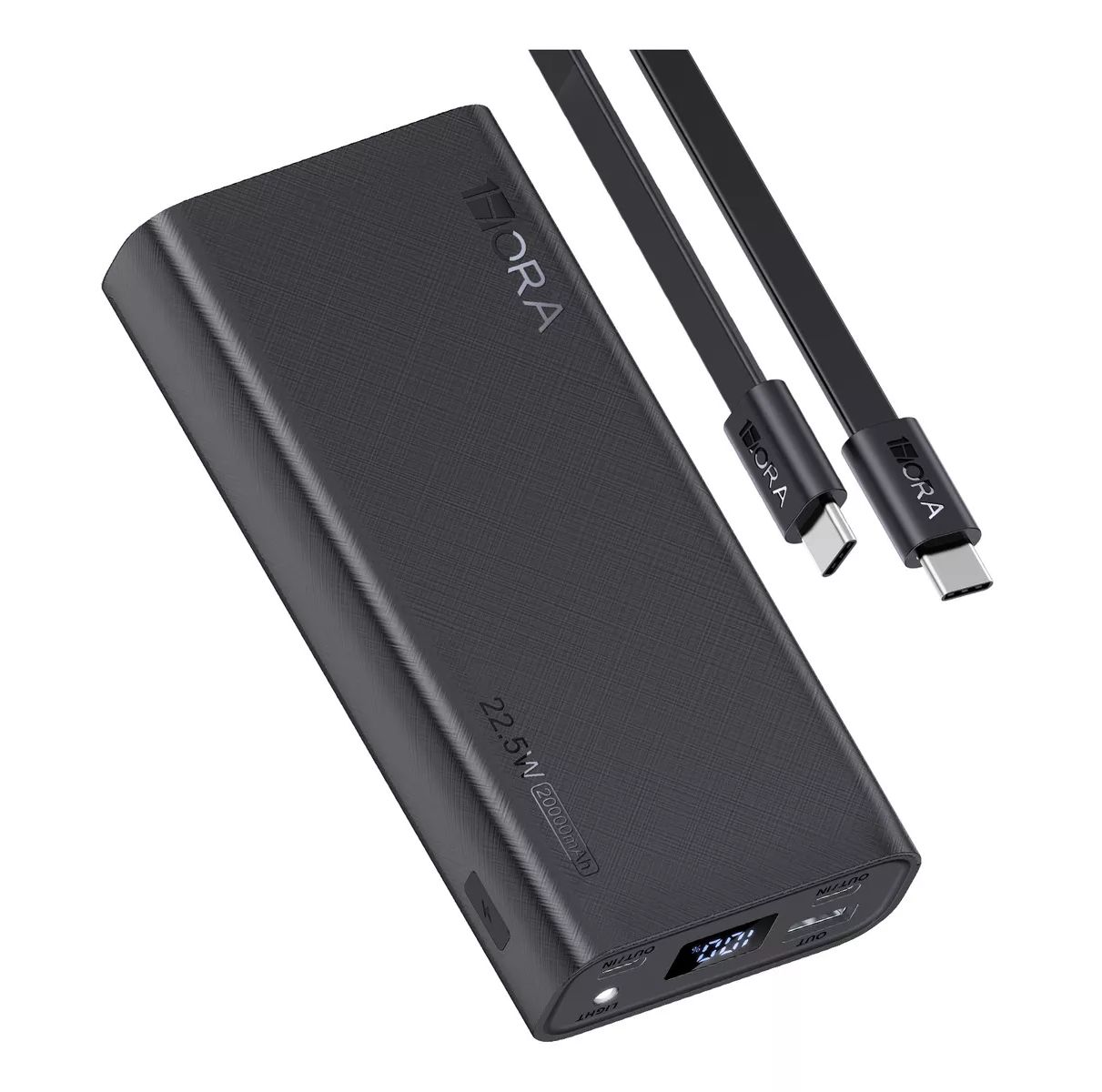 power bank de 20000mAh 1hora GAR158 Carga Rápida color negro