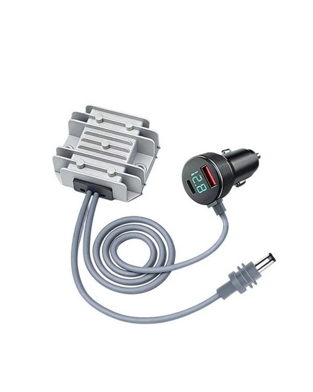 Adaptador de cargador para coche Starlink Mini: convertidor elevador de 12V/24V a 30V con pantalla digital de voltaje.