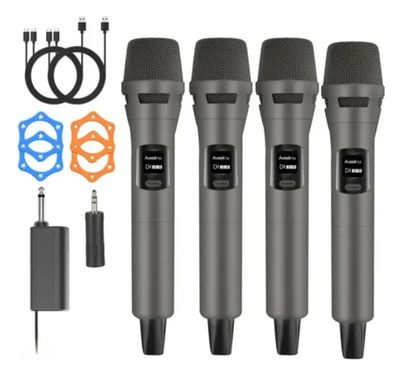 Microfonos Inalámbricos Set de 4 unidades Hwin