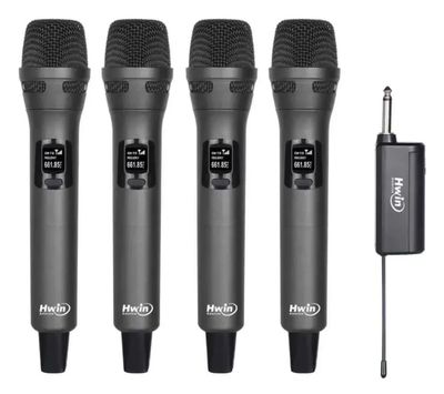 Microfonos Inalámbricos Set de 4 unidades Hwin