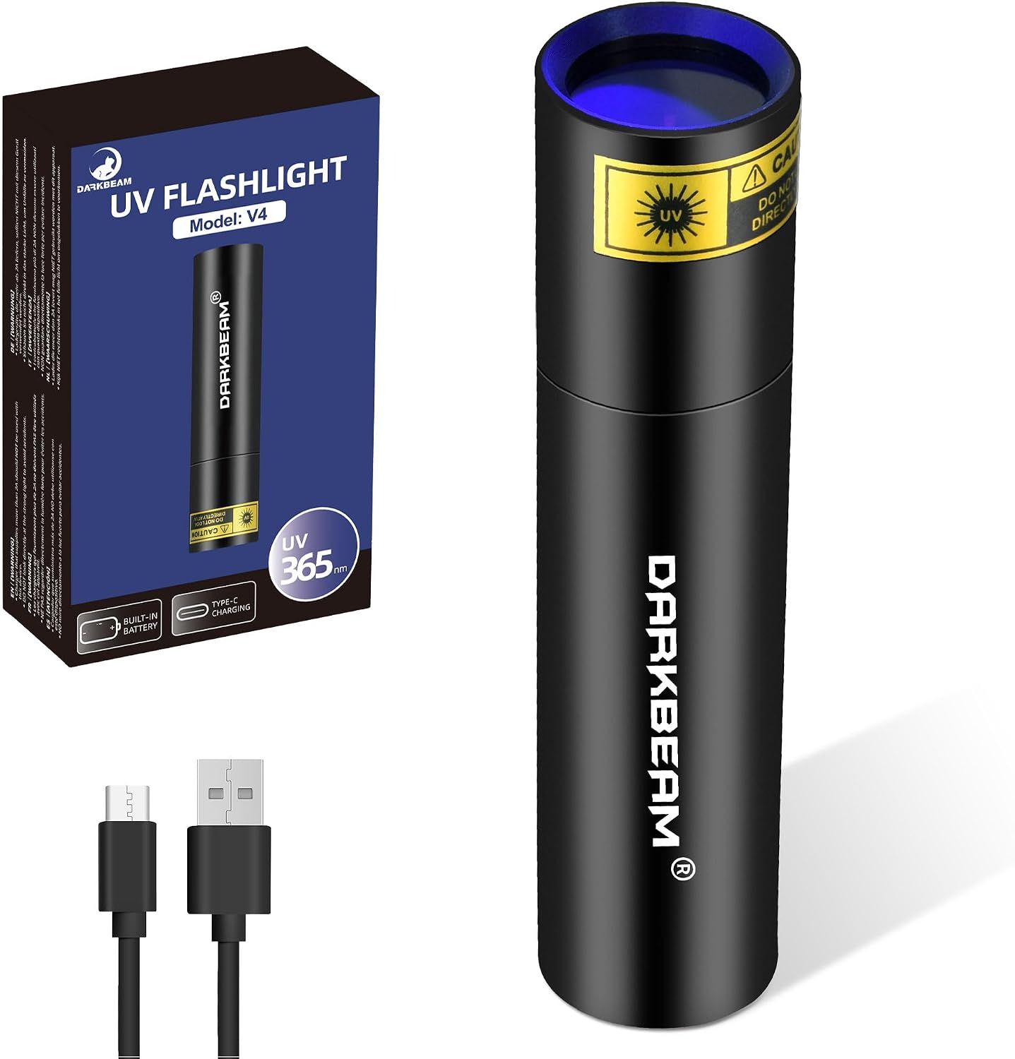 Linterna UV 365nm Luz Negra, DARKBEAM ultravioleta