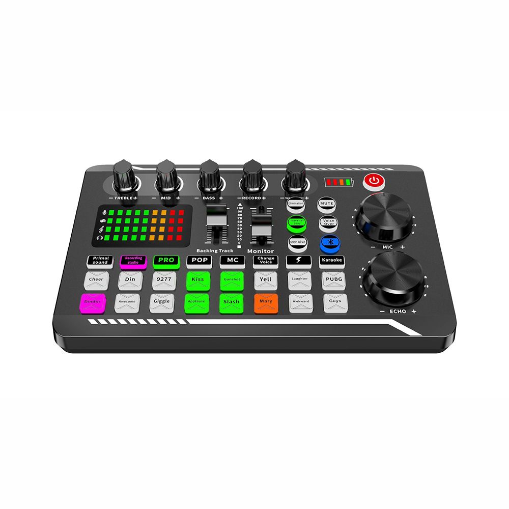 tarjeta de sonido e interfaz de audio con mezclador OTG F998