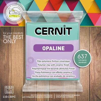 Полимерная глина Cernit OPALINE 637 | селадоновый зеленый
