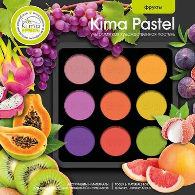 Pastel box for 9 colors of 2.5 ml | Fruits