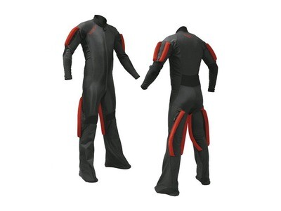 Combinaison parachute utilitaire gris anthracite à découpe et zip