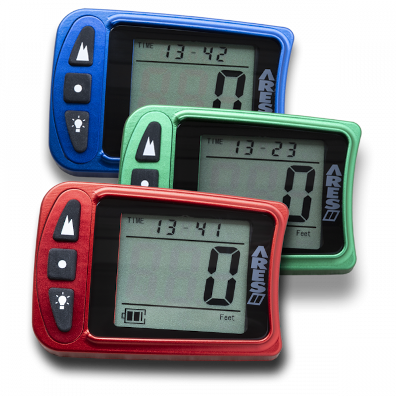Skydive Altimeter Digital Altimètre De Parachutisme Altimaster Galaxy Par Alti-2 - Bleu - Occasion Fonctionnelle Atmos Clock