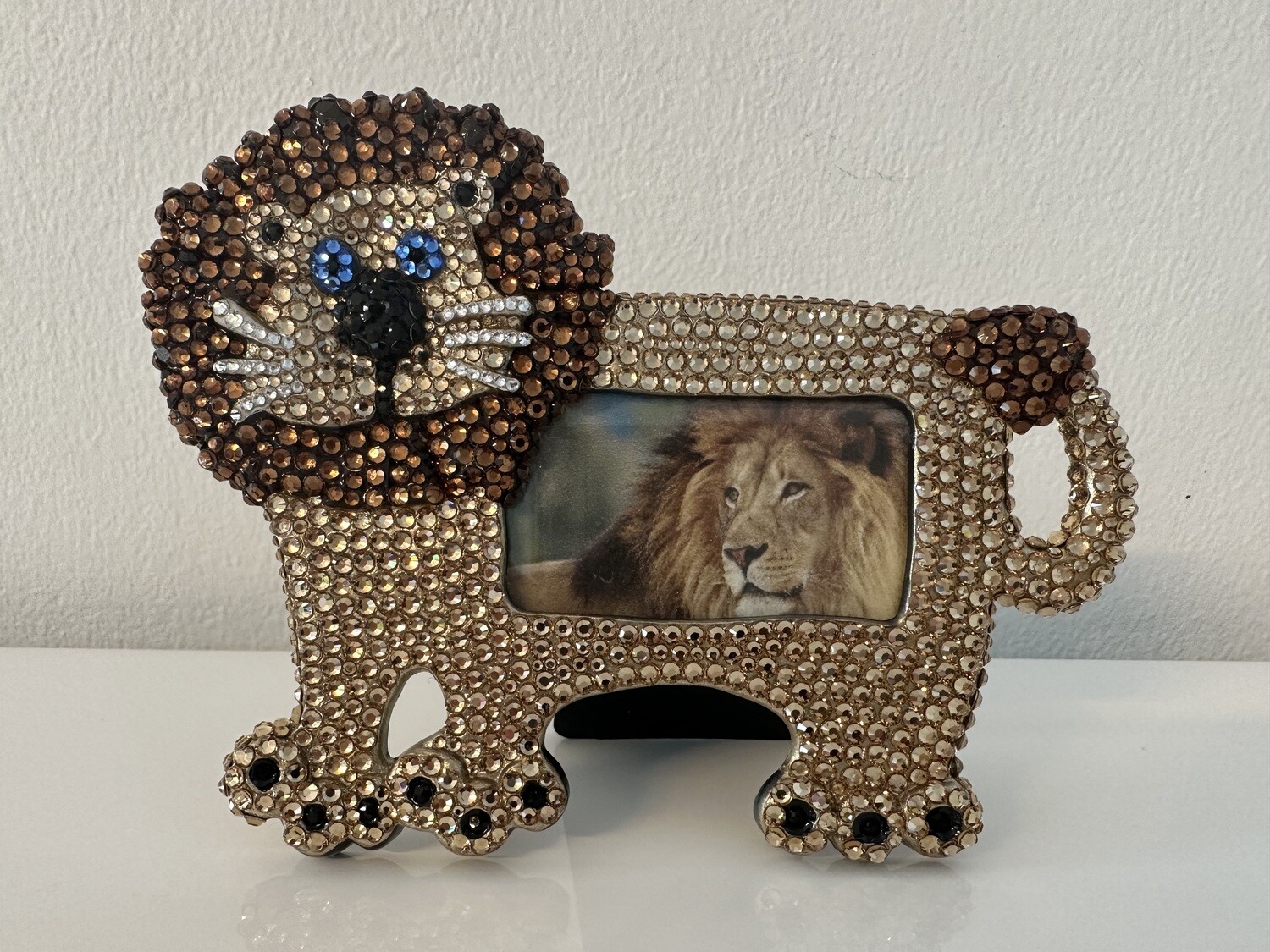 Swarovski Crystal Lion Picture Frame