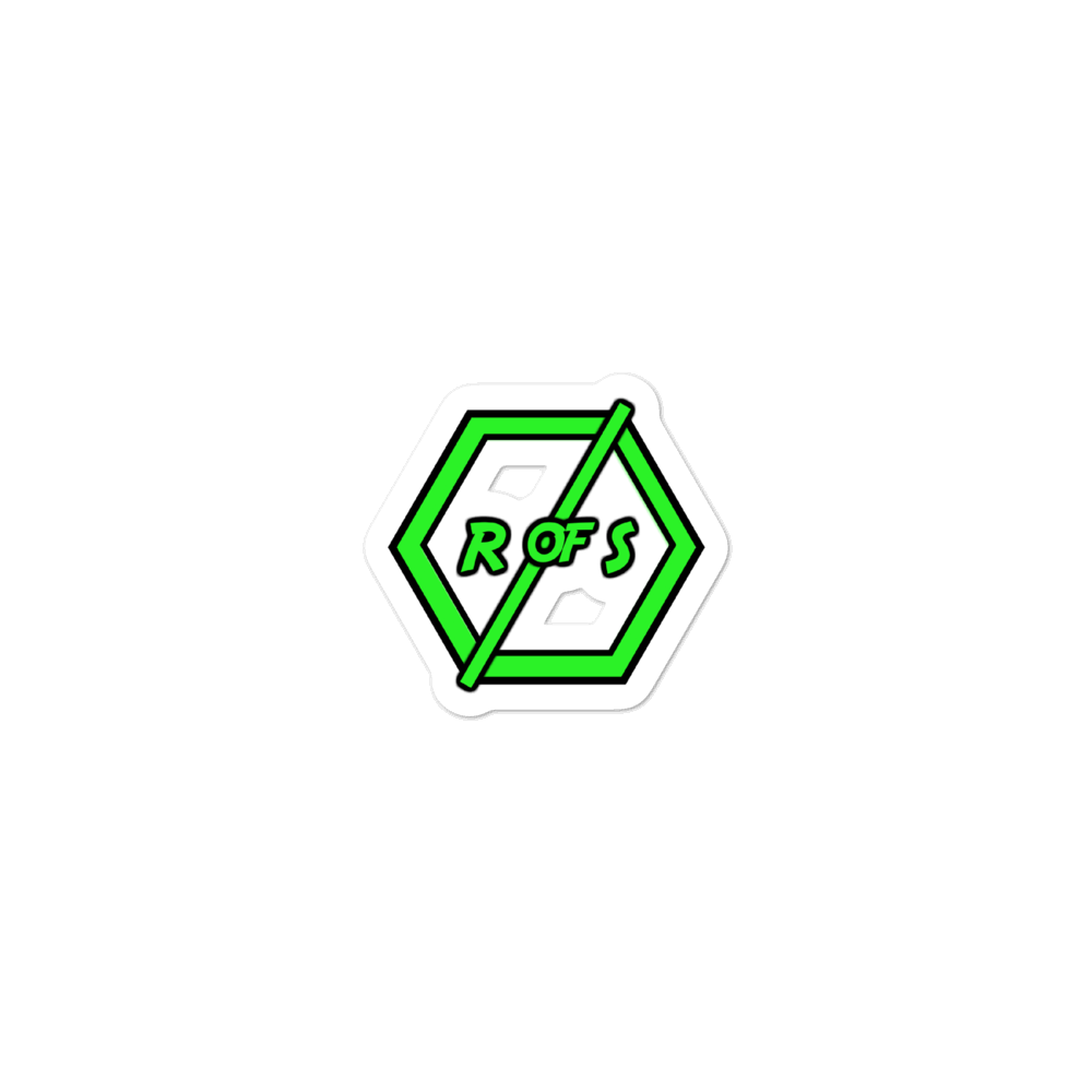 R of S Logo-Custom Bubble-Free Sticker (3x3, 4x4 & 5.5x5.5)
