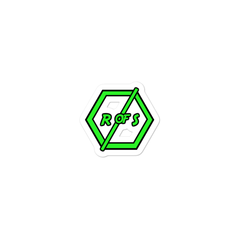 R of S Logo-Custom Bubble-Free Sticker (3x3, 4x4 & 5.5x5.5)