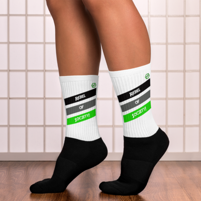 R of S Socks (In one color of White & Sizes: M-XL)
