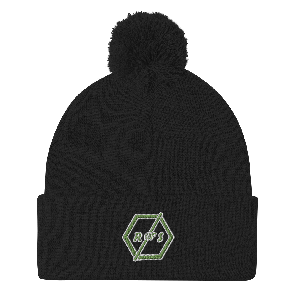 R of S Logo Pom-Pom Beanie