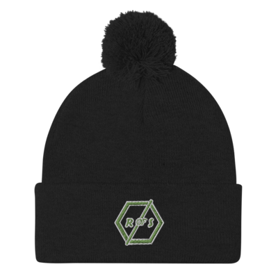 R of S Logo Pom-Pom Beanie