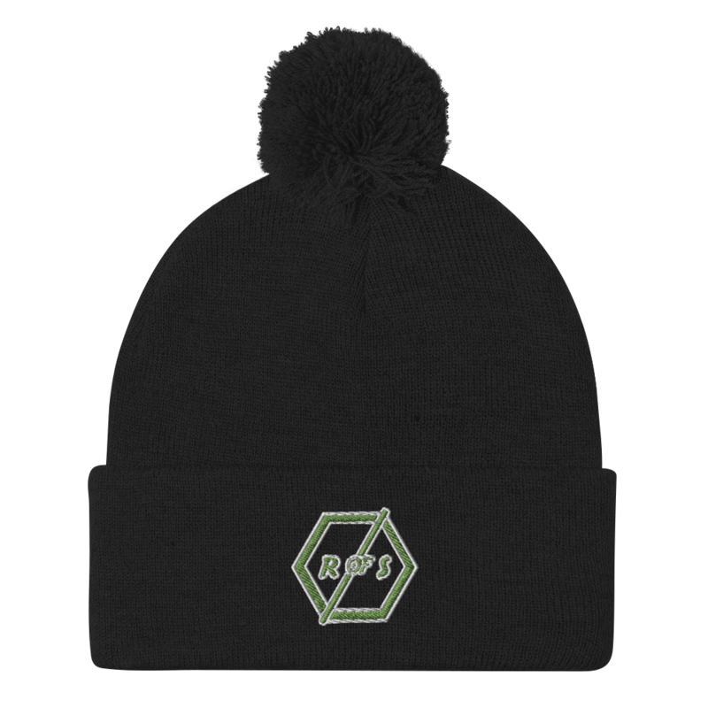 R of S Logo Pom-Pom Beanie