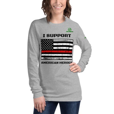 Red Line  American Hero Unisex Long Sleeve Tee