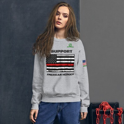 Red Line American Hero Unisex Sweatshirt