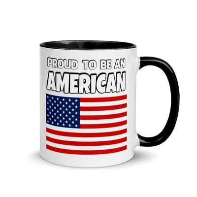 Proud American Mug with Color Inside