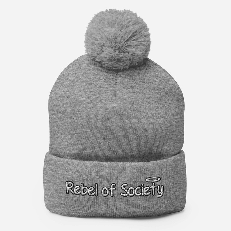Christian Rebel of Society Pom-Pom Beanie (5+ Colors)
