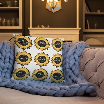 Proverbs 31 Woman Throw Pillow (3 Sizes & Only in the color White)