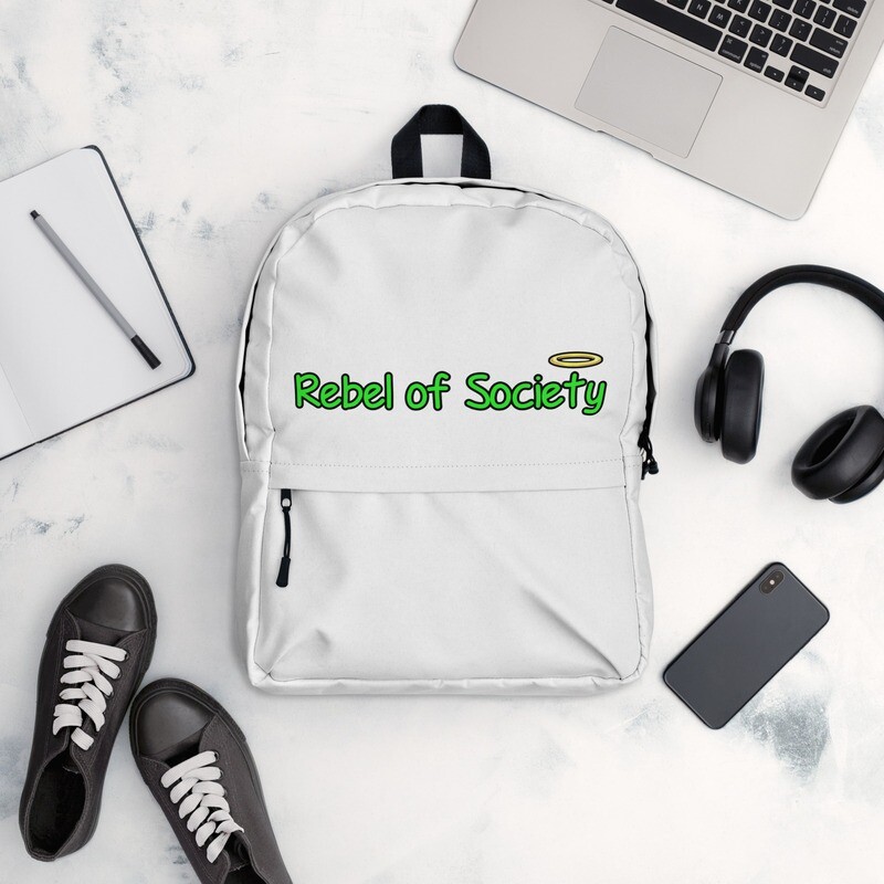 Christian Rebel of Society Backpack (Only in White)