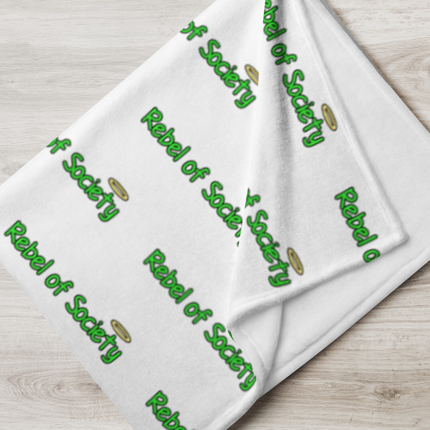 Christian Rebel of Society Blanket (Sizes: 60"x80" & 50"x60" & Only in White)